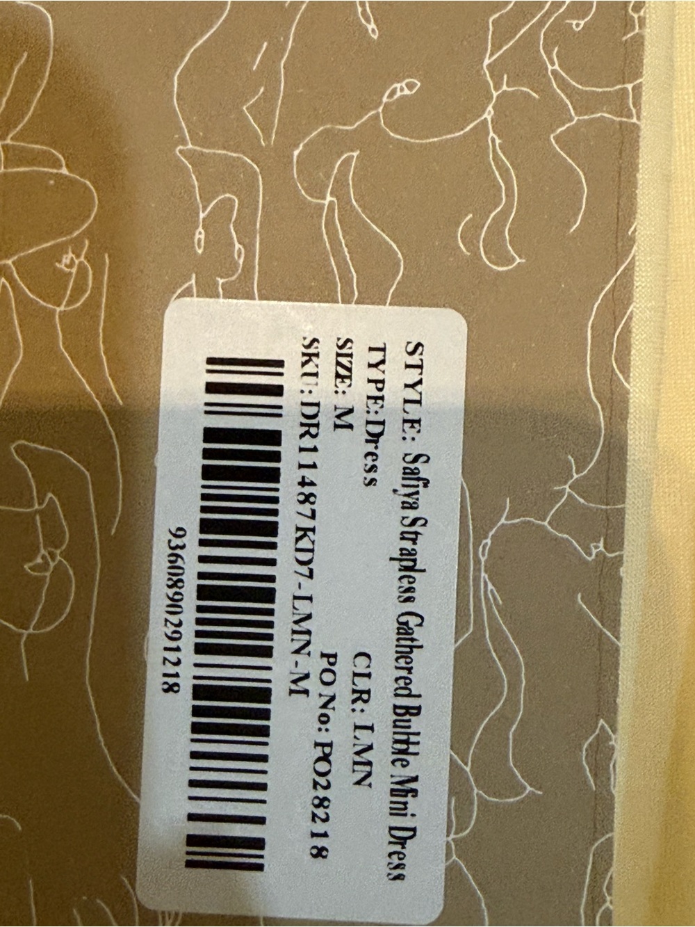 Meshki Cream Spaghetti-Strap Bubble-Hem Mini Dress - Picture 2 of 4